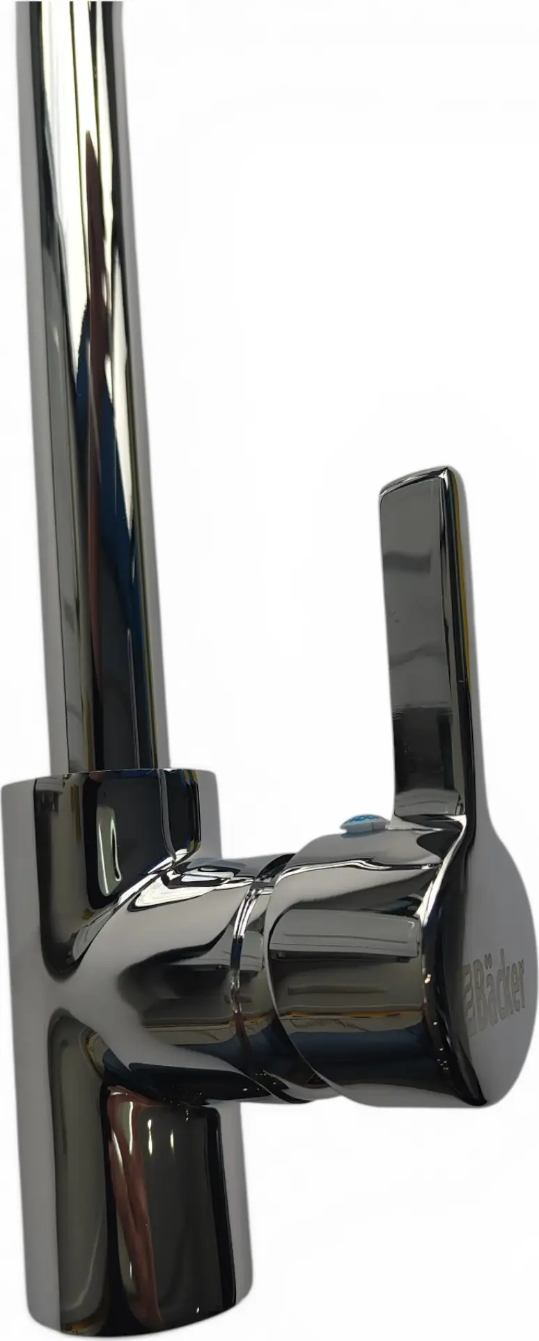 Backer EVF 29 Kitchen Faucet, Single Lever Mixer Tap, 360° Swivel G-Type Spout, 40cm Height, Chrome Brass, 35mm Ceramic Cartridge
