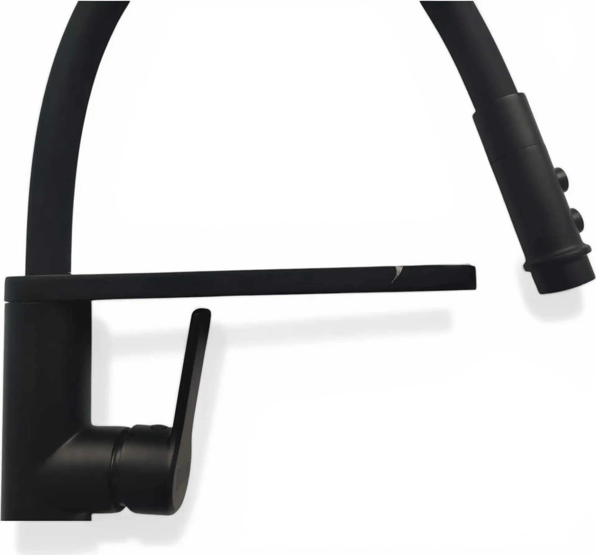 Backer EVF 05 Kitchen Faucet, Flexible Pull-out Hose, 470mm High Spout, Chrome Brass, Single Lever, 35mm Ceramic Cartridge