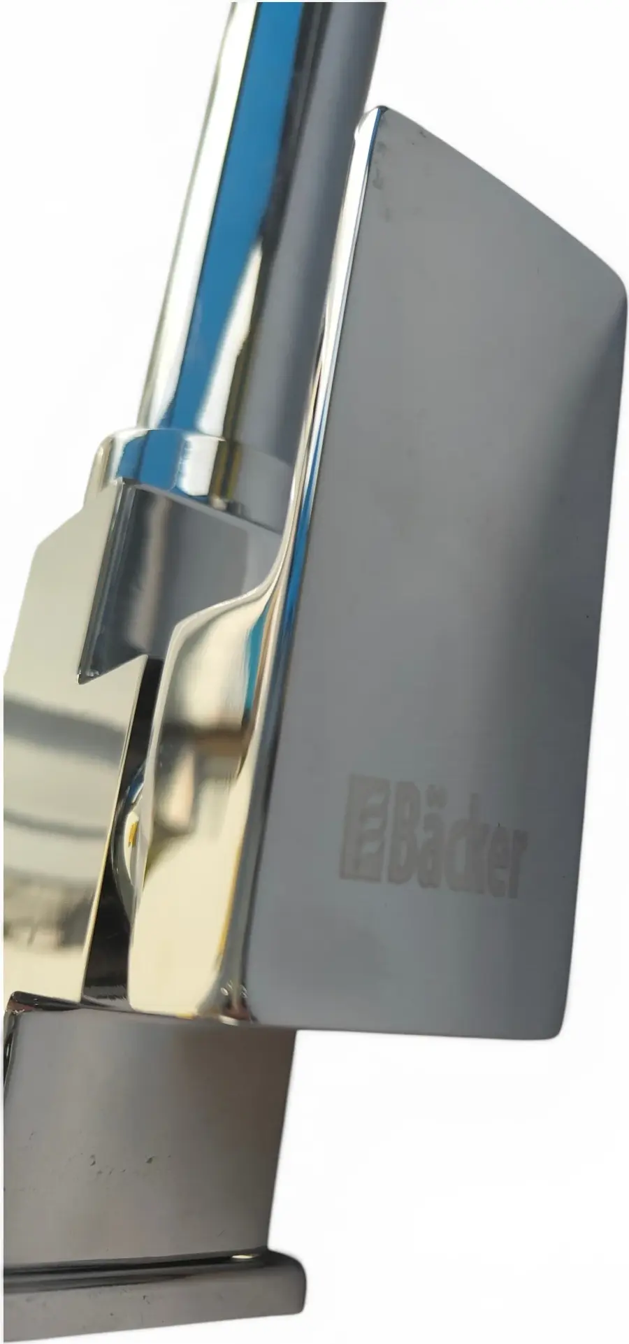 Baterie bucătărie 3 căi Backer EVF 03 Silver pentru apă filtrată, alamă cromată, înălțime 33cm, pipă pivotantă, canal separat apă potabilă