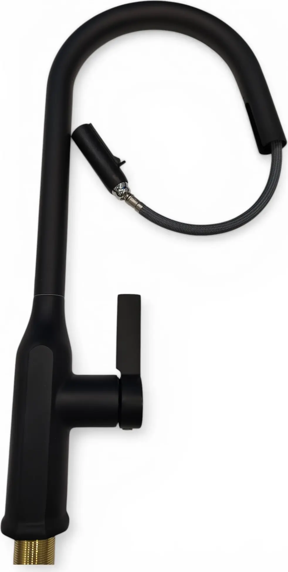 Backer EVF 40 Kitchen Faucet, Pull-Out Spray, 360° Swivel, High-Arc U-Shape, Chrome Brass, 35mm Ceramic Cartridge, 52cm Height