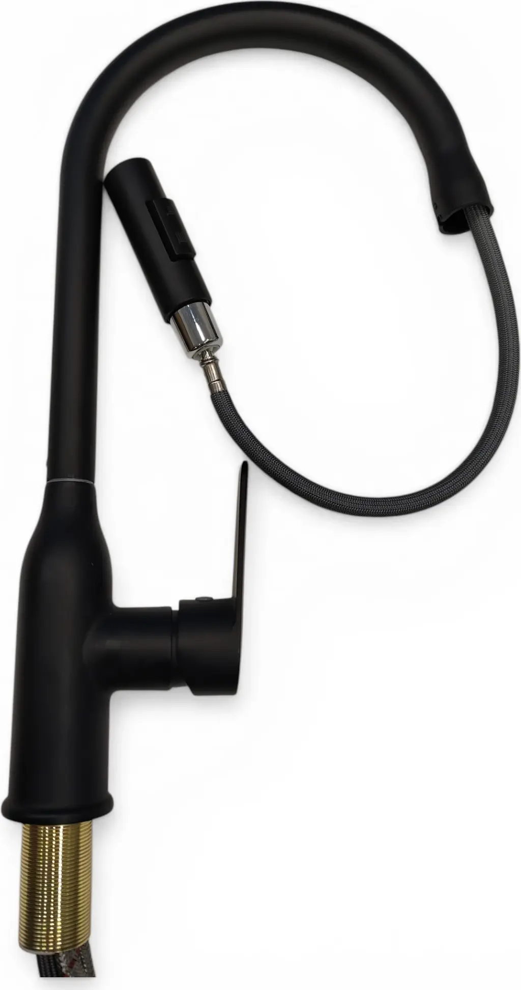 Backer EVF21 Kitchen Faucet with Retractable Spray Head, 2 Modes, Chrome Finish, 42.5 cm Height, Deck Mounted