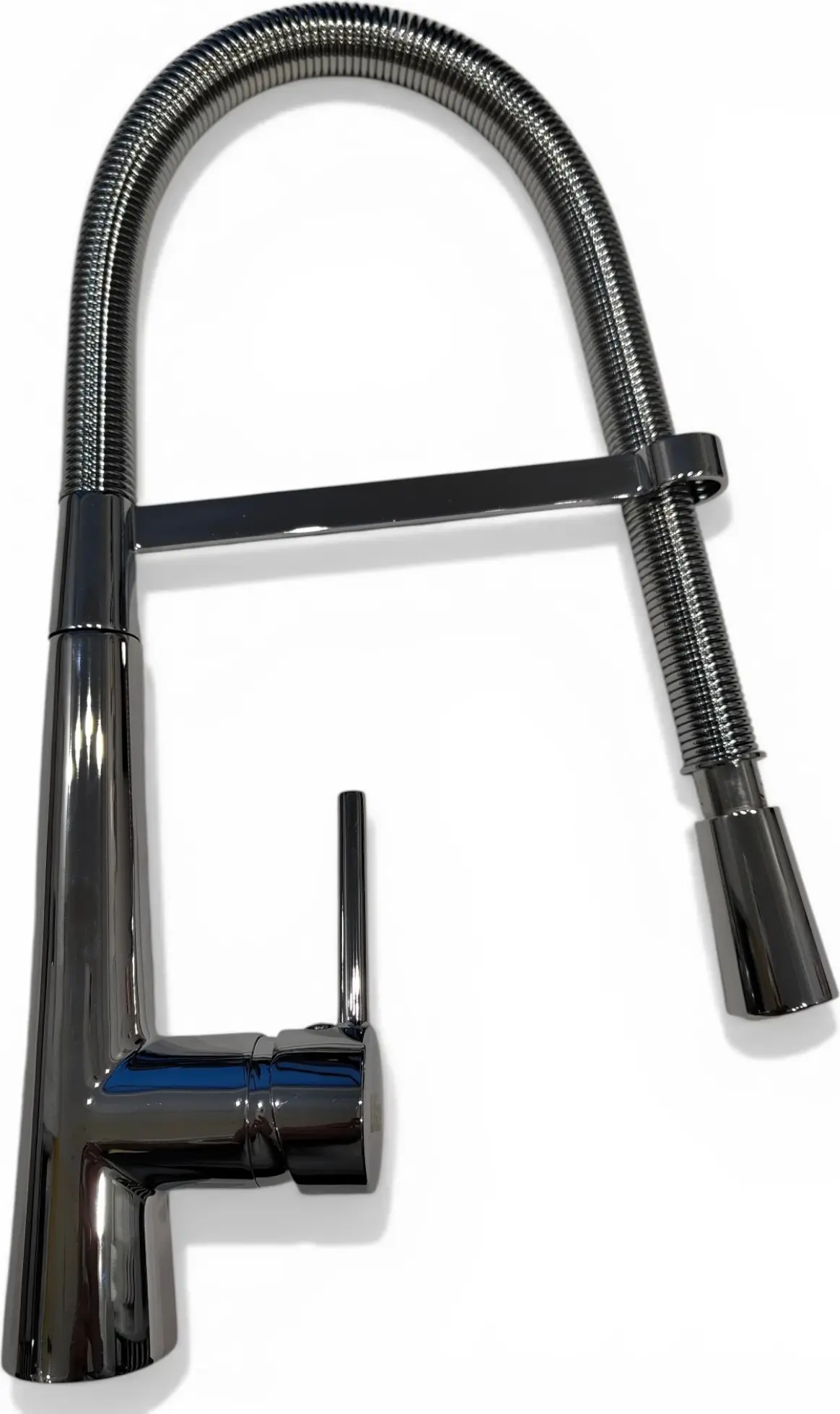 Baterie Bucătărie Backer EVF33, Bec Flexibil Tip Gât de Lebădă, Monocomandă, Cartuș Ceramic 35mm, Înălțime 48cm, Finisaj Cromat