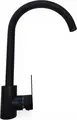 Backer MONO Kitchen Faucet, Single-Lever Brass Mixer Tap, 360° Swivel Spout, Matte Black Finish, Deck-Mounted