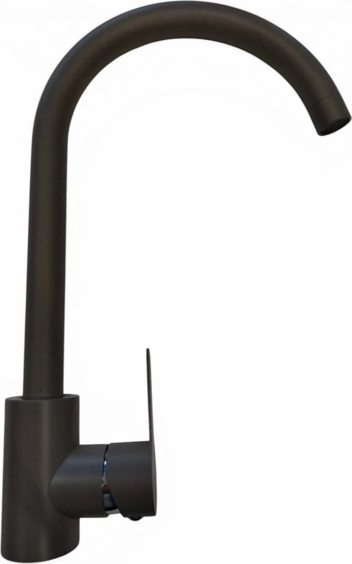 Backer MONO Single-Lever Kitchen Faucet, 36cm Swivel Spout, Matte Grey Stainless Steel, Deck Mounted