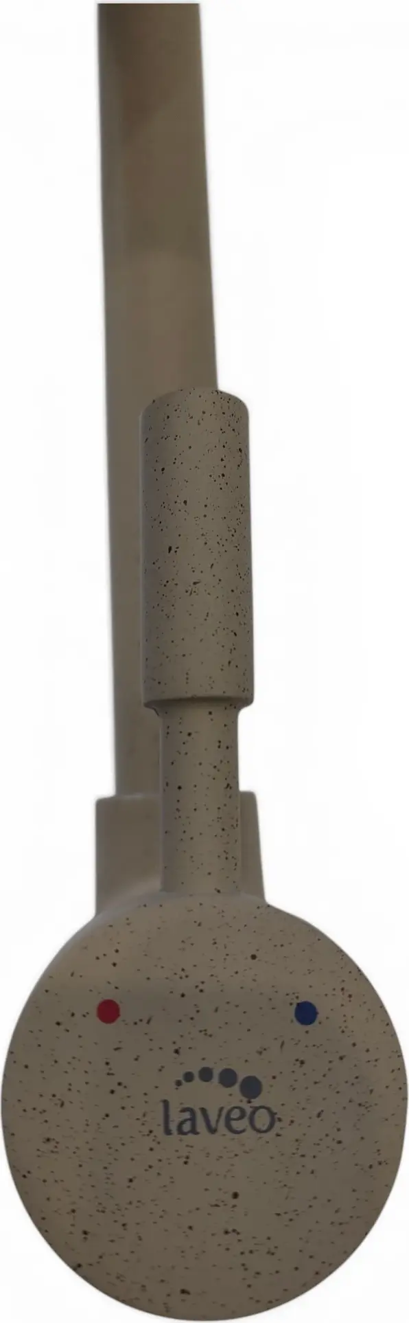 Baterie bucătărie Backer LETE, monocomandă, compozit granit, înălțime 33.5 cm, cartuș ceramic 35mm, pipă pivotantă, bej