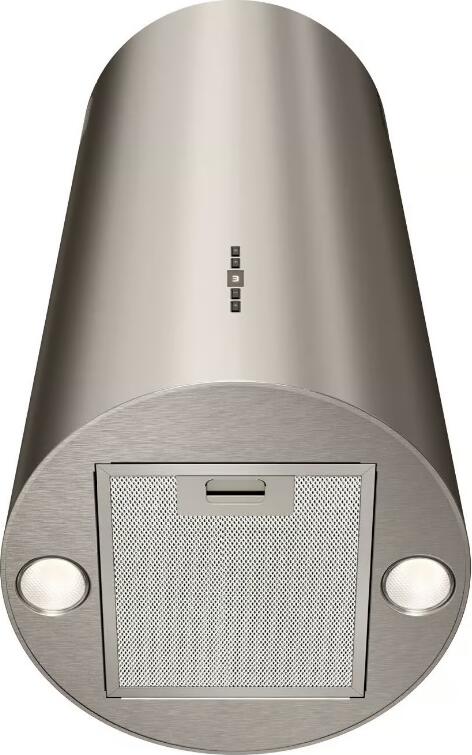 Backer NONA ELB W8035 SATIN Cylindrical Wall-Mounted Kitchen Hood, 35cm, 830 m³/h, 4 Speeds, LED Lighting, Remote Control, Stainless Steel