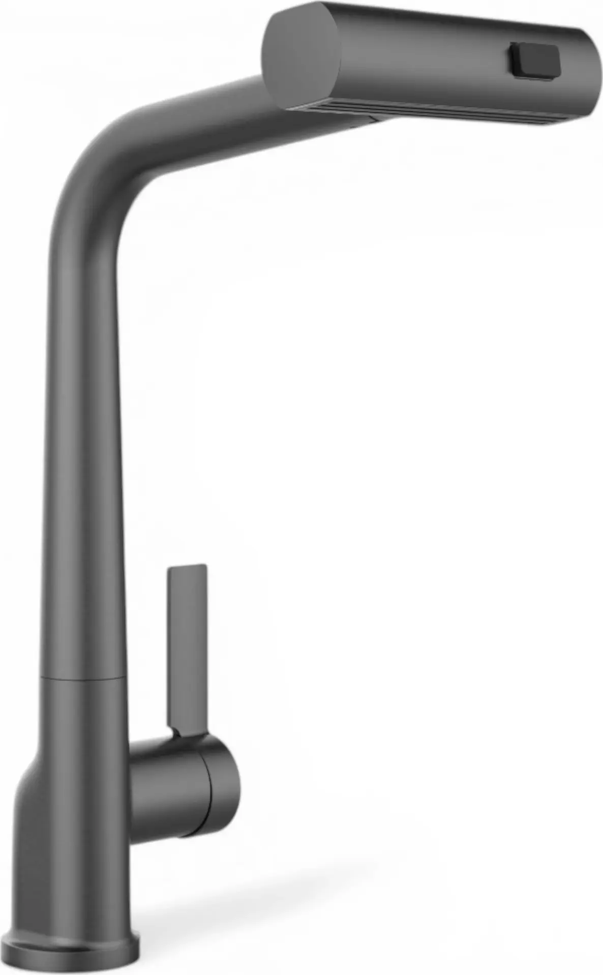 Backer PAX 3228 Kitchen Faucet, Gun Grey, Retractable Pull-out Spray Head, 3 Flow Modes with Rain Jet, Metal Alloy and SS304 Construction