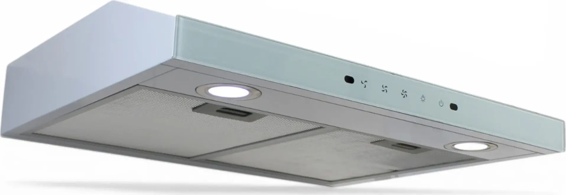 Backer IRMA RS602 WH Kitchen Hood, 60cm, 2 Motors, 550 m³/h, Gesture & Touch Control, 3 Speeds, LED Lighting, White Glass
