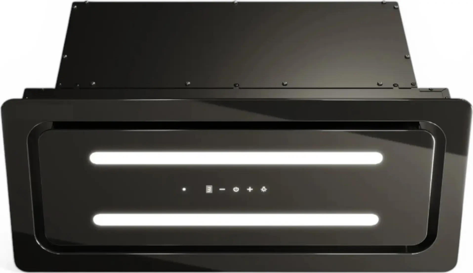 Hotă Incorporabilă Backer VITUS 60 TOUCH BL, 1100 m³/h, Motor Turbo, Control Touch, Telecomandă, LED, 60cm, Sticlă Neagră