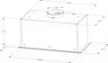 Backer HIPER60 1200 BL Led Built-in Kitchen Hood, 60cm, 1200 m³/h, Touch & Gesture Control, 3 Speeds, LED Panel, Black Glass