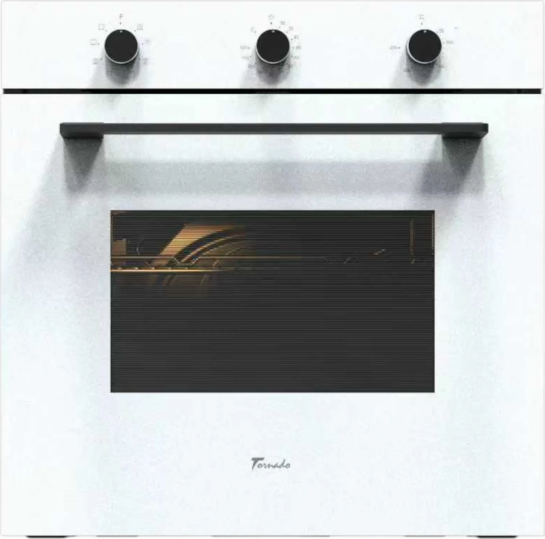 Tornado HME 74M8F WH Built-in Electric Oven, 74L, 8 Functions, Convection, Grill, Triple Glass Door, Energy Class A, 60cm, White