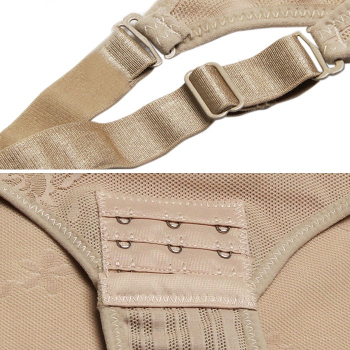 Seamless Shapewear Bodysuit, Tummy Control & Waist Contouring, Breast Lift, Invisible Nylon Spandex Body Shaper for Postpartum Recovery, Beige, XXXL