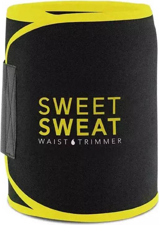 SWEAT Thermal Waist Trainer Belt - 20cm Neoprene & Nylon Sauna Sweat Belt for Gym, Adjustable Abdominal & Back Support, 60-120cm
