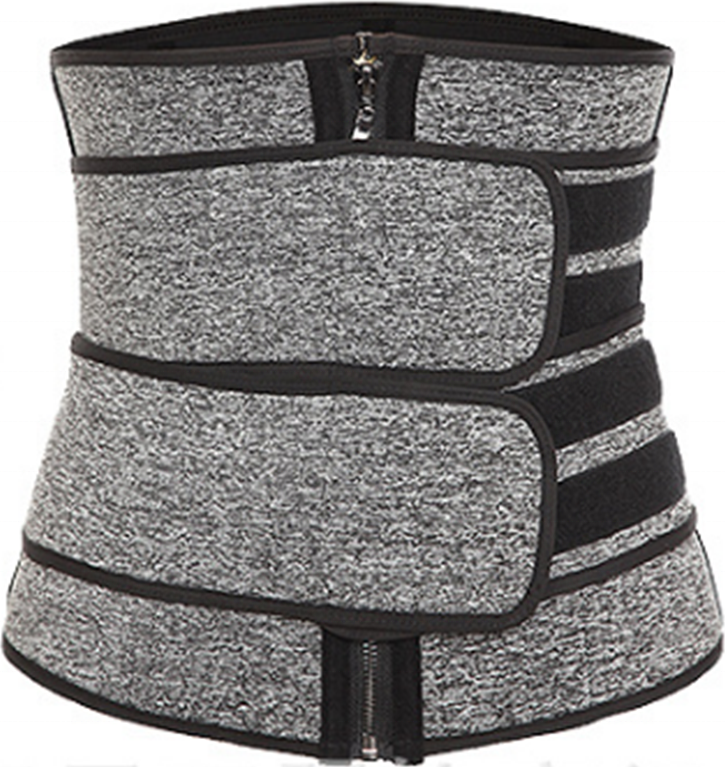 CILKOO Waist Trainer Termo - Corset Modelator Termic 27cm din Neopren, Centură de Slăbit cu Fermoar și Cârlige, Suport Lombare, Compresie Reglabilă, Sport