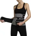 CILKOO Waist Trainer Termo - Corset Modelator Termic 27cm din Neopren, Centură de Slăbit cu Fermoar și Cârlige, Suport Lombare, Compresie Reglabilă, Sport