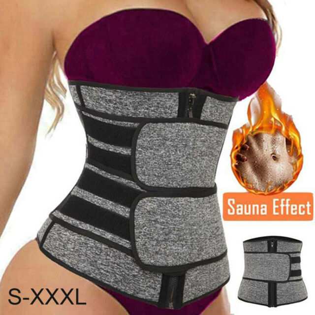 CILKOO Waist Trainer Termo - Corset Modelator Termic 27cm din Neopren, Centură de Slăbit cu Fermoar și Cârlige, Suport Lombare, Compresie Reglabilă, Sport