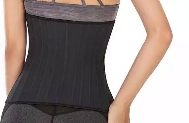 BoomYinGlam 25 Spiral Steel Bone Waist Trainer Corset - 100% Latex Shapewear, Cotton Lining, 30cm High Waist, Posture Correction, Waist Reduction & Thermal Effect - Size: S