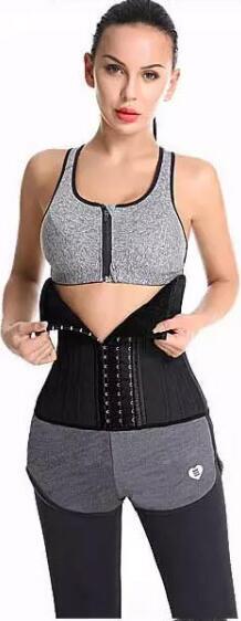 BoomYinGlam 25 Spiral Steel Bone Waist Trainer Corset - 100% Latex Shapewear, Cotton Lining, 30cm High Waist, Posture Correction, Waist Reduction & Thermal Effect - Size: S