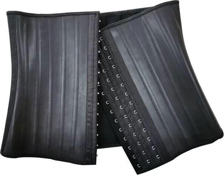 BoomYinGlam 25 Spiral Steel Bone Waist Trainer Corset - 100% Latex Shapewear, Cotton Lining, 30cm High Waist, Posture Correction, Waist Reduction & Thermal Effect - Size: S