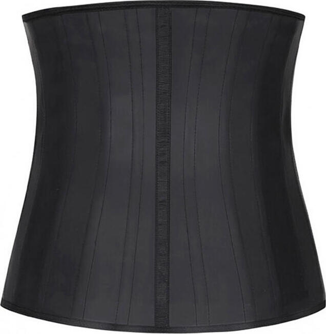 BoomYinGlam 25 Spiral Steel Bone Waist Trainer Corset - 100% Latex Shapewear, Cotton Lining, 30cm High Waist, Posture Correction, Waist Reduction & Thermal Effect - Size: S