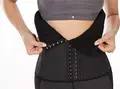 BoomYinGlam 25 Spiral Steel Bone Waist Trainer Corset - 100% Latex Shapewear, Cotton Lining, 30cm High Waist, Posture Correction, Waist Reduction & Thermal Effect - Size: S
