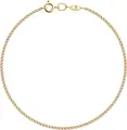 SOKOLOV Red Gold 585 Bracelet, Double Rhombus Weave, Article 551010252, 0.9g, 0.25mm Wire Diameter, Diameter 17, for Women and Children