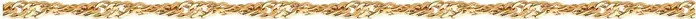 SOKOLOV Women's Singapore Weave Bracelet, 585 Red Gold, Hollow Chain, 1.19g, Diameter 17, 552060402