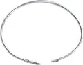 SOKOLOV 94051038 Women's Jewelry, Diameter 18.5, 925 Rhodium-Plated Sterling Silver, 16 Round Colorless Cubic Zirconia 1 mm, 0.136 ct, 3.55 g