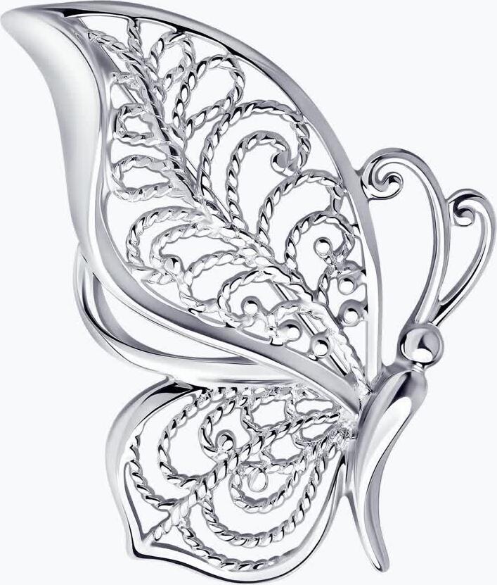 Diamant 94-140-00727-1 Women's Jewelry, 925 Sterling Silver Rhodium-Plated, 22x4x24 mm, 2.27 g