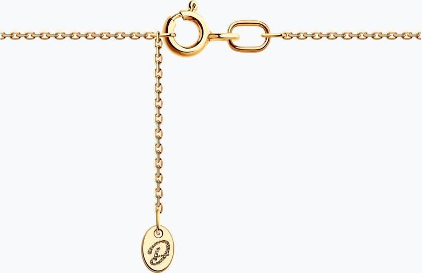 Bijuterie Diamant 51-170-02452-1 pentru femei, Aur Roșu 585 cu Email, 0.05 Carate, 1.59g, Colecția Cadouri