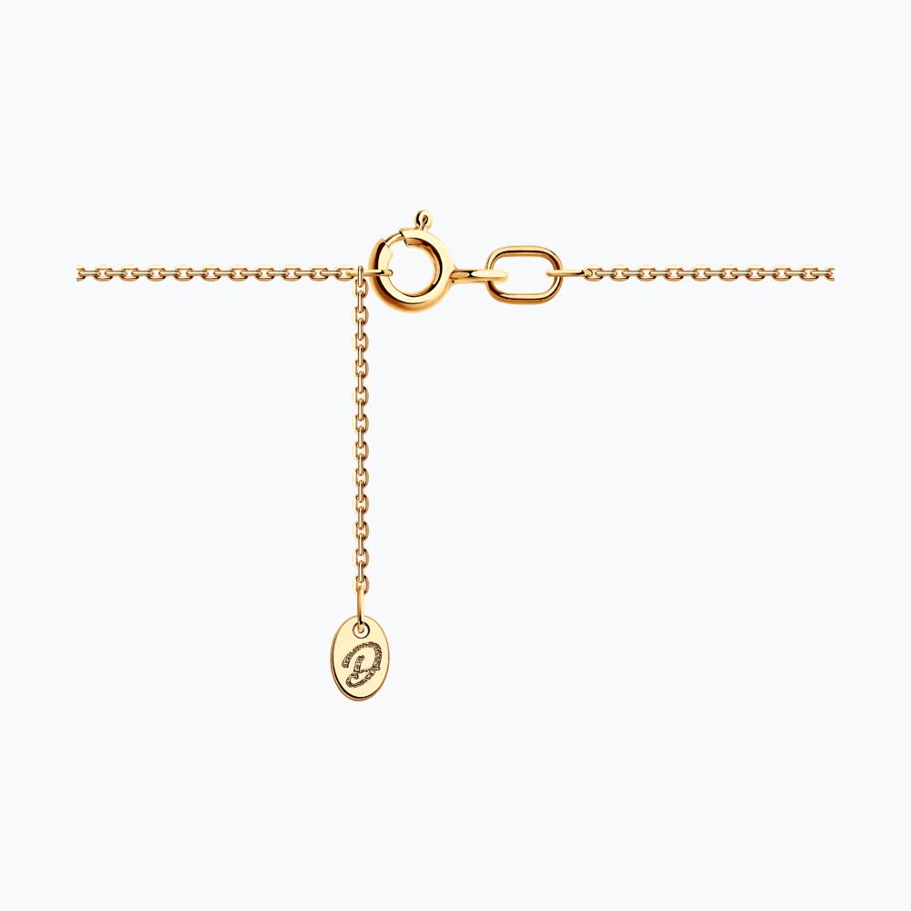 Bijuterie Diamant 51-170-02452-1 pentru femei, Aur Roșu 585 cu Email, 0.05 Carate, 1.59g, Colecția Cadouri
