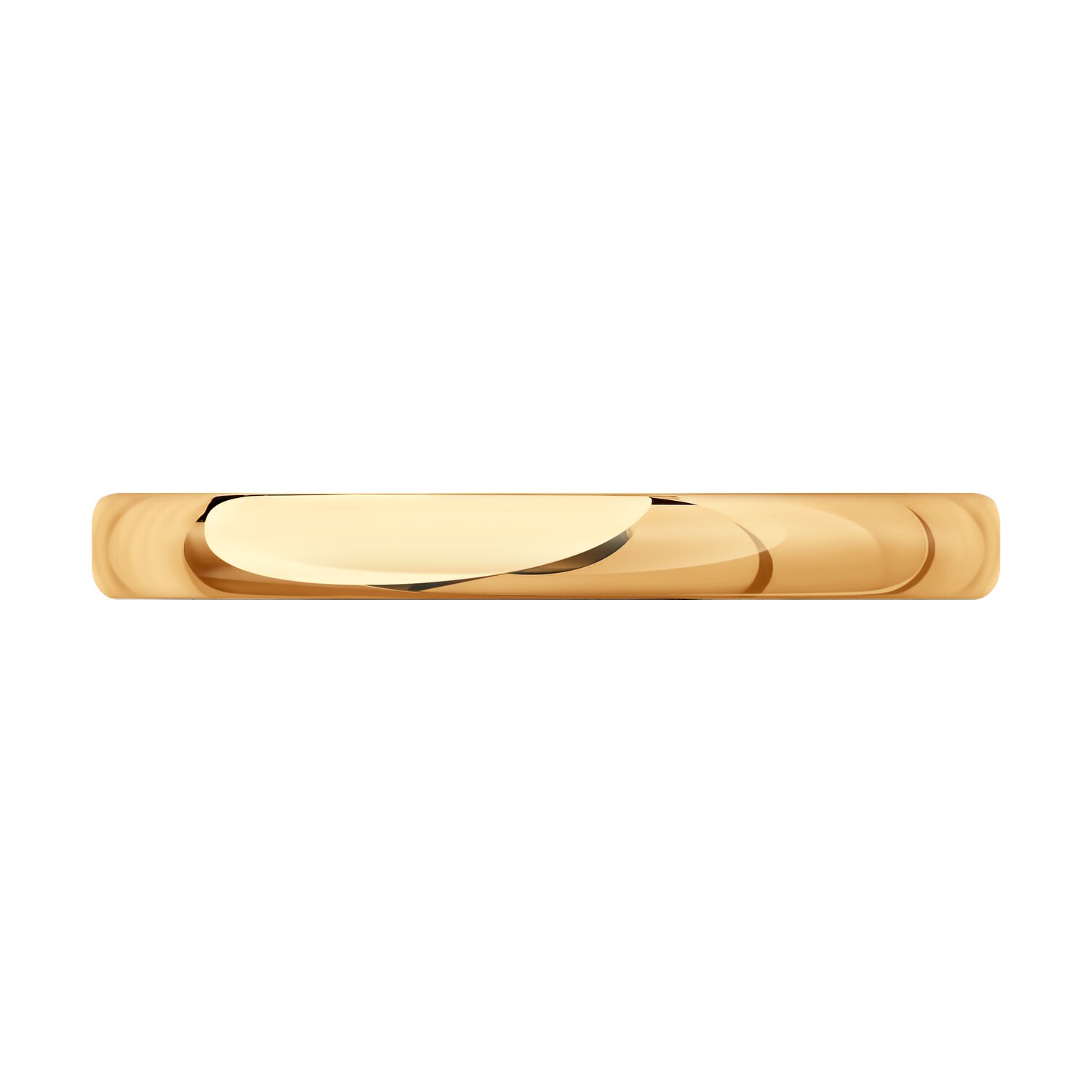 Diamant Red Gold Ring 31-111-00472-1, Size 15, 375 Gold Purity, 9 Karat Collection, 1.13g Weight, 3mm Width, Unisex Jewelry for Men and Women