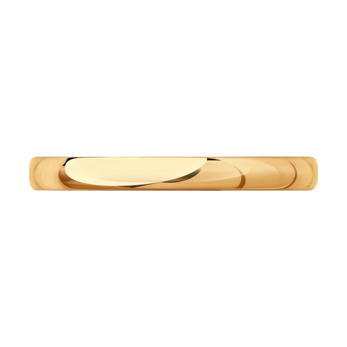 Diamant Red Gold Ring 31-111-00472-1, Size 22, 375 Gold Purity, 9 Karat Collection, 1.13g Weight, 3mm Width, Unisex Jewelry for Men and Women