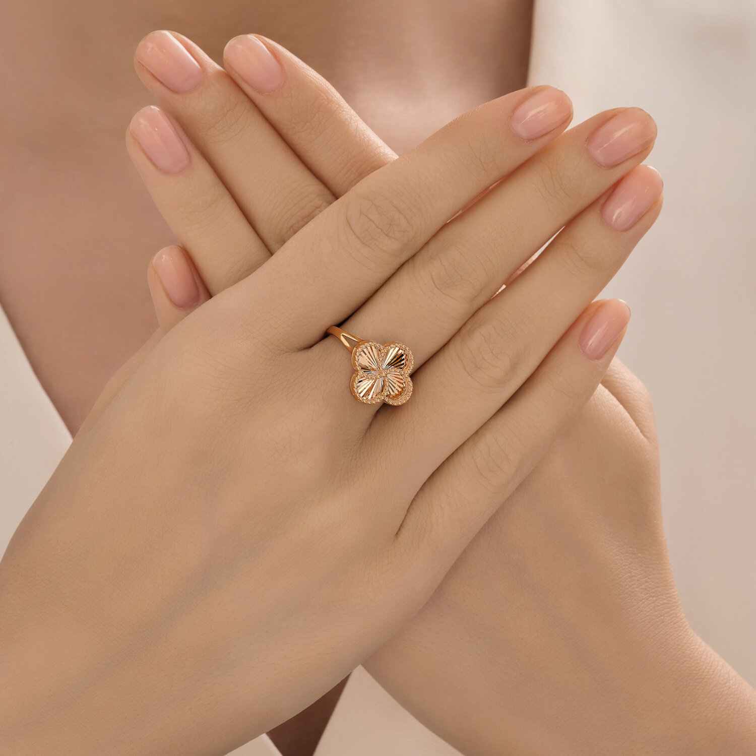 Inel Diamant pentru femei 31-110-02970-1, Mărime 17.5, Aur Roșu 9K 375, Greutate 1.78g, Lățime 2mm, Bijuterie Elegantă Minimalistă