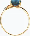 Inel Diamant 31-310-01402-1 pentru femei, Mărime 17.5, Aur Rosu 375 (9K), Topaz si Zirconiu Cubic, Pietre Rotunde Incolore, Placare Rodiu, 0.94g