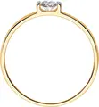 Diamant 31-110-00840-1 Bijuterie pentru femei, Mărime Inel 16.5, Aur Roșu 9K 375 cu placare Rodiu, Zirconiu Cubic rotund incolore 0.297 ct 3.5 mm, 0.85 g