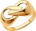 Bijuterie SOKOLOV 93-110-00601-1 pentru femei, Argint 925 placat cu aur, 10 mm x 4 mm, 2.69 g, Mărime Inel: 17
