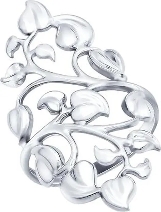 Sokolov 94012167 Women's Jewelry, 925 Sterling Silver, 2.97 g, Ring Size 17, Elegant Minimalist Design without Inserts