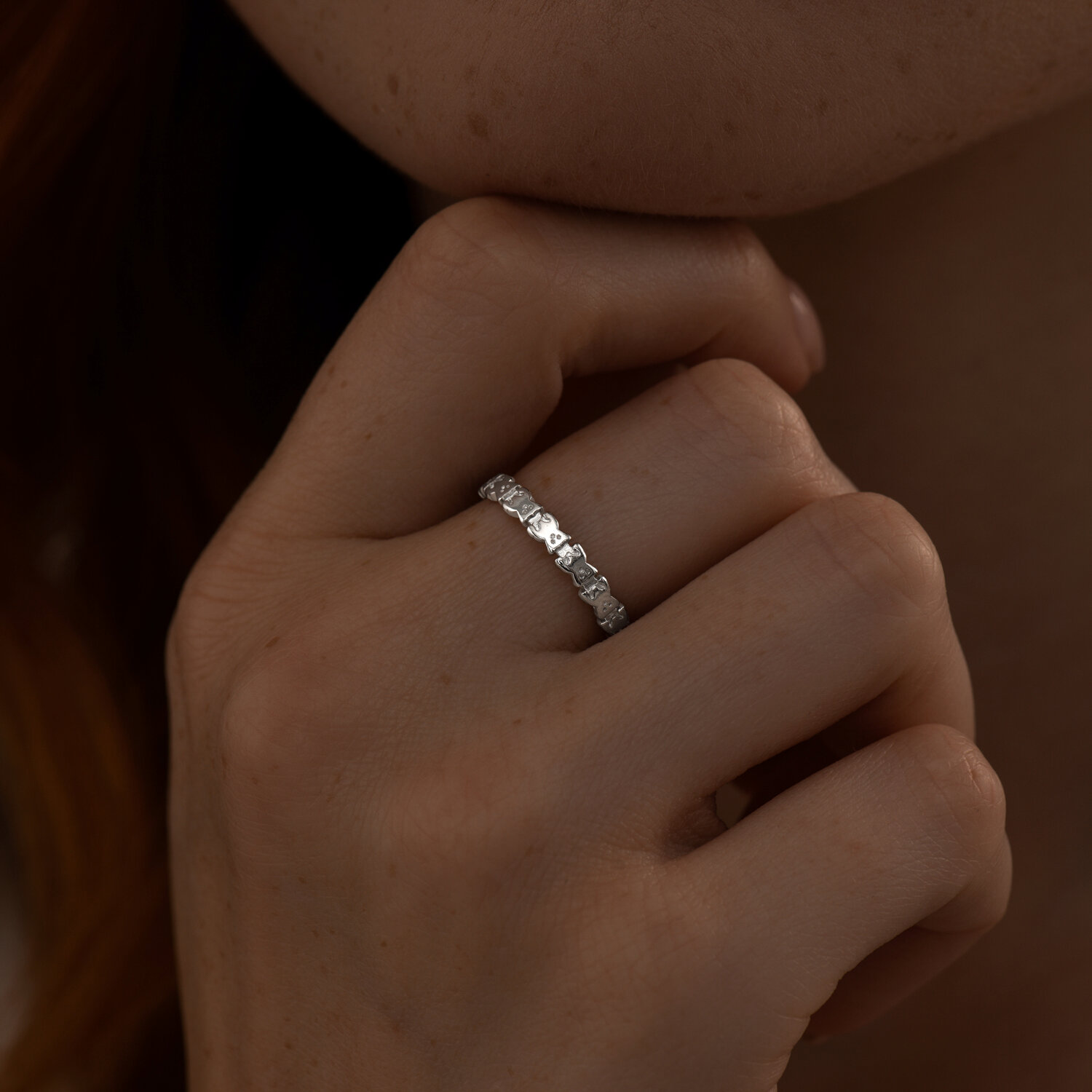 SOKOLOV 94013865 Women's Jewelry, 925 Sterling Silver Rhodium-Plated, Ring Size: 16.5, 1.65g, 2mm x 1mm, Elegant Silver Accessory