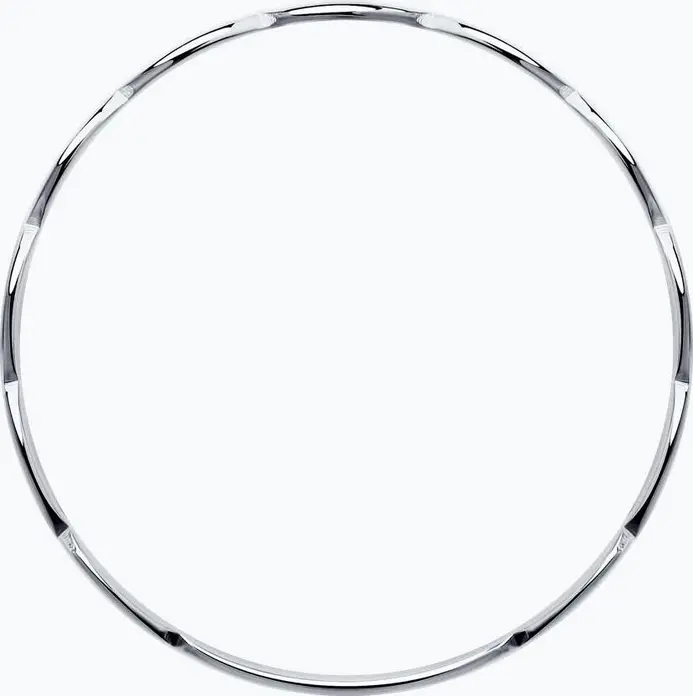Inel pentru femei SOKOLOV 94012504 Colecția Ajur, Argint Sterling 925 Placat cu Rodiu, Design Traforat Tăiat cu Laser, Alb, Lățime 12mm, Mărime 19