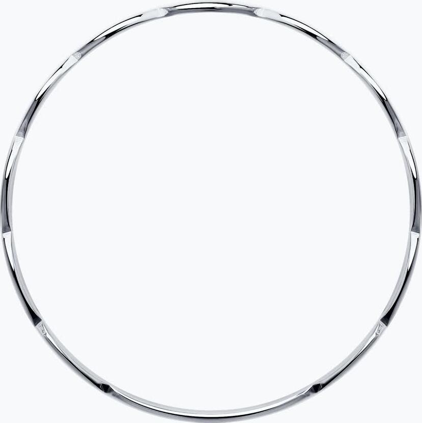 Inel pentru femei SOKOLOV 94012504 Colecția Ajur, Argint Sterling 925 Placat cu Rodiu, Design Traforat Tăiat cu Laser, Alb, Lățime 12mm, Mărime 18