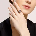 Diamant 94-310-00658-1 Women's Ring, Size 19, 925 Sterling Silver, Rhodium Plated, Round Colorless Cubic Zirconia 3mm 0.201ct, 3.54g