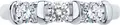 Diamant 94-110-01304-1 Women's Ring, Size 18, 925 Sterling Silver Rhodium-plated, Round Colorless Cubic Zirconia 0.754 ct, 3.25 mm Stones, 1.54 g