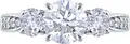 Diamant 94-110-02151-1 Women's Casual Ring, Size 18.5, 925 Sterling Silver, Rhodium-plated, Round Colorless Cubic Zirconia, 2.47g, Jewelry with Certificate