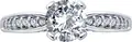 Inel Logodna Diamant 94-110-02639-1 pentru femei, Mărime 18, Argint 925 Rodinat, Cubic Zirconia Incolor Rotund, 0.306 ct, 43 Pietre, Stil Clasic de zi cu zi