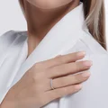 Inel SOKOLOV SVOBODA pentru femei 94012721, Dimensiune 15, Argint 925 placat cu Rodiu, Cubic Zirconia rotund colorless, 0.301 ct, Latime 1 mm