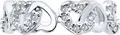 Inel SOKOLOV 94013838 pentru femei, Argint 925 placat cu rodiu, Zirconiu Cubic rotund incolore 0.306 ct, Colecția SKLV, Lățime 5mm, 1.92g, Mărime Inel 17.5