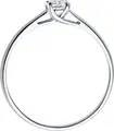 Inel femei SOKOLOV 94013563, mărime 18, Argint 925 placat cu rodiu, cu zirconiu rotund incolore 4 mm, 0.451 ct