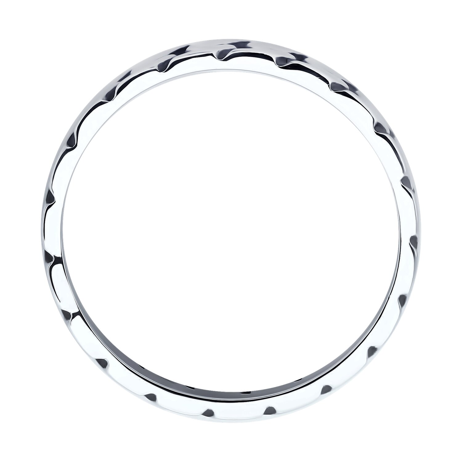 Diamant 95-110-02143-1 Men's Ring, 925 Oxidized Silver with Enamel, 8 mm Width, 5.9 g, Size 20.5