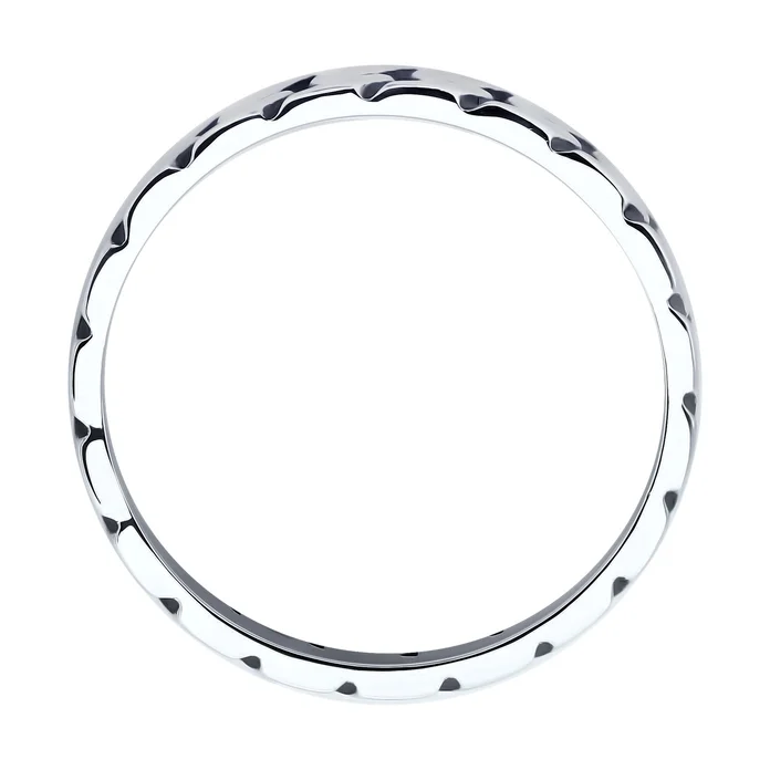 Кольцо мужское Diamant 95-110-02143-1, чернёное серебро 925 с эмалью, размер 22, ширина 8 мм, вес 5.9 г